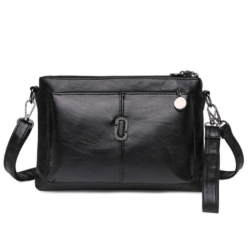 Damen Lederschultertasche Hochwertig Braun - Norvielle