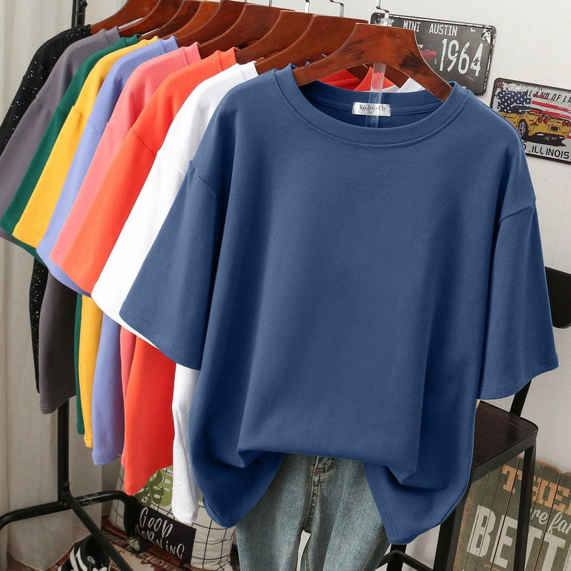 Elarova | Kuscheliges Baumwoll-Basic: Plus-Size T-Shirt für Damen