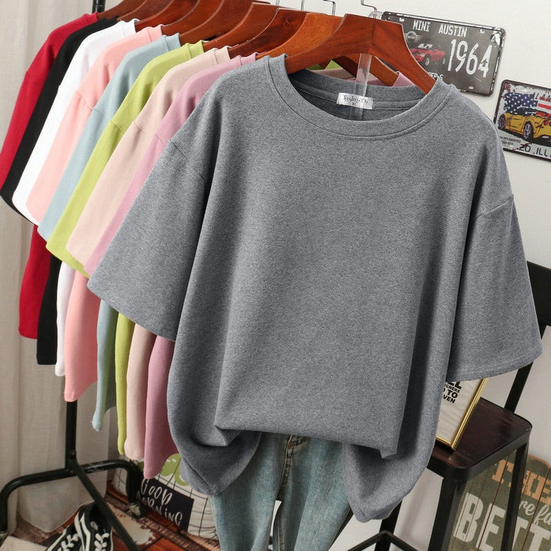 Elarova | Kuscheliges Baumwoll-Basic: Plus-Size T-Shirt für Damen