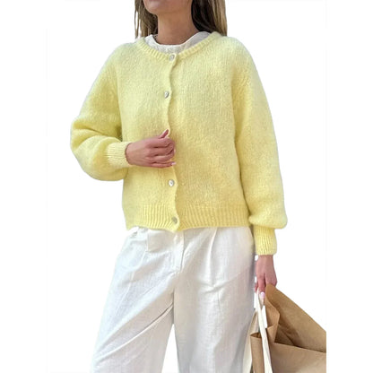 Norvielle Damen Langarm Strickcardigan - Norvielle