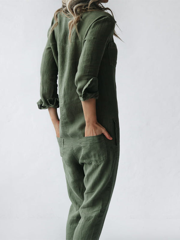Elarova | Langärmliger Jumpsuit