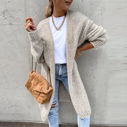 Elarova | Lange Luftige Strickjacke für Damen | Lässig und Komfortabel