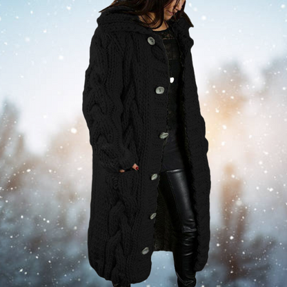 Elarova | Lange Strick Strickjacke
