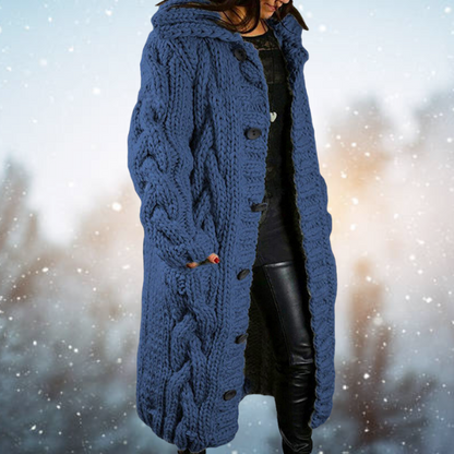 Elarova | Lange Strick Strickjacke