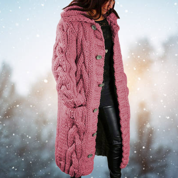 Norvielle Damen Strickjacke Lang - Norvielle