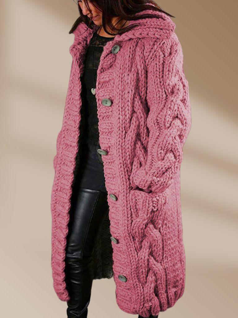 Norvielle Damen Lange Strickweste - Norvielle