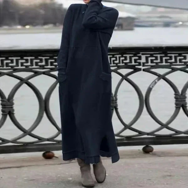 Elarova: Langes, lässiges Kleid