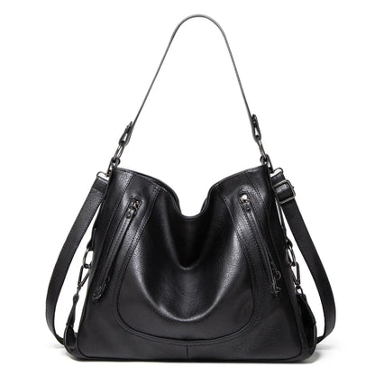 Norvielle Damen Ledertasche Leder Lässig Braun - Norvielle