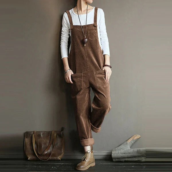 Elarova | Lässiger Cord-Jumpsuit