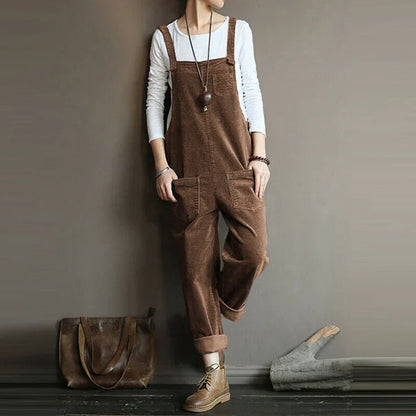 Elarova | Lässiger Cord-Jumpsuit