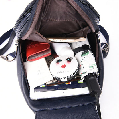 Elarova | Leder Rucksack Zeitlose Eleganz Und Praktische Funktionalität