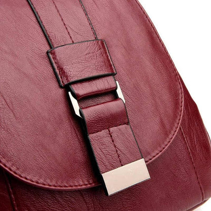 Elarova | Leder Rucksack Zeitlose Eleganz Und Praktische Funktionalität