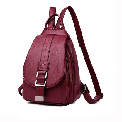 Elarova | Leder Rucksack Zeitlose Eleganz Und Praktische Funktionalität