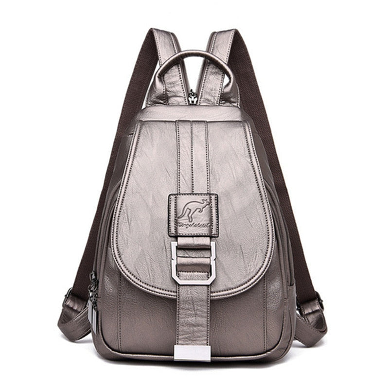 Elarova | Leder Rucksack Zeitlose Eleganz Und Praktische Funktionalität