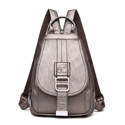 Elarova | Leder Rucksack Zeitlose Eleganz Und Praktische Funktionalität