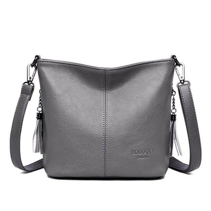 Elarova | Leder Schultertasche Organisiert Bleiben Mit Stil!