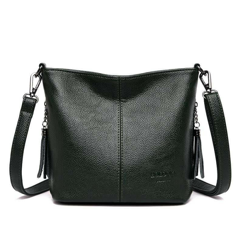 Elarova | Leder Schultertasche Organisiert Bleiben Mit Stil!