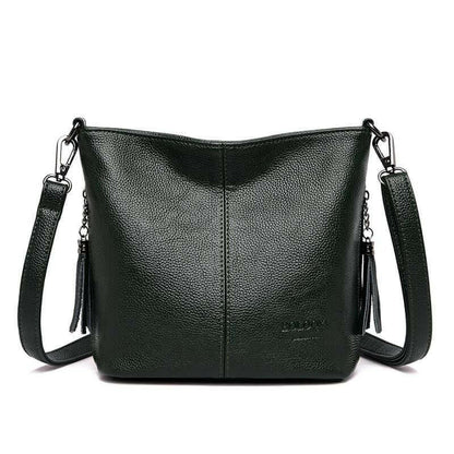 Elarova | Leder Schultertasche Organisiert Bleiben Mit Stil!