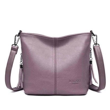 Elarova | Leder Schultertasche Organisiert Bleiben Mit Stil!