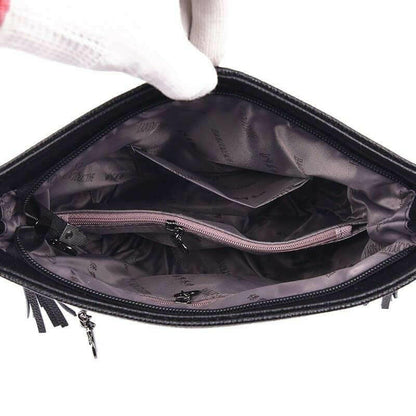 Elarova | Leder Schultertasche Organisiert Bleiben Mit Stil!