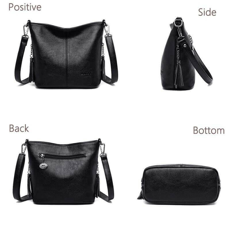 Elarova | Leder Schultertasche Organisiert Bleiben Mit Stil!