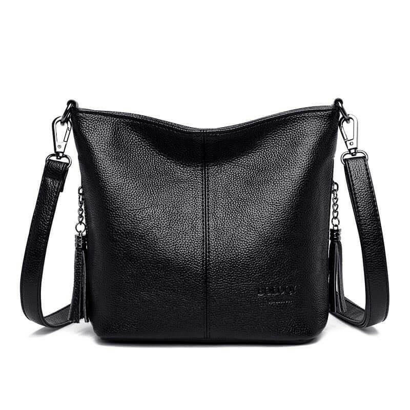 Elarova | Leder Schultertasche Organisiert Bleiben Mit Stil!