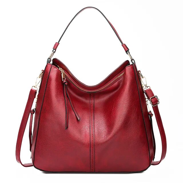 Elarova | Leder Tasche Mit Großer Kapazität Und Seitenfächern