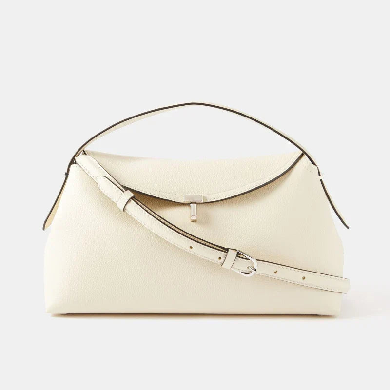 Lederkorn-Tasche Damen Lederschultertasche Braun - Norvielle