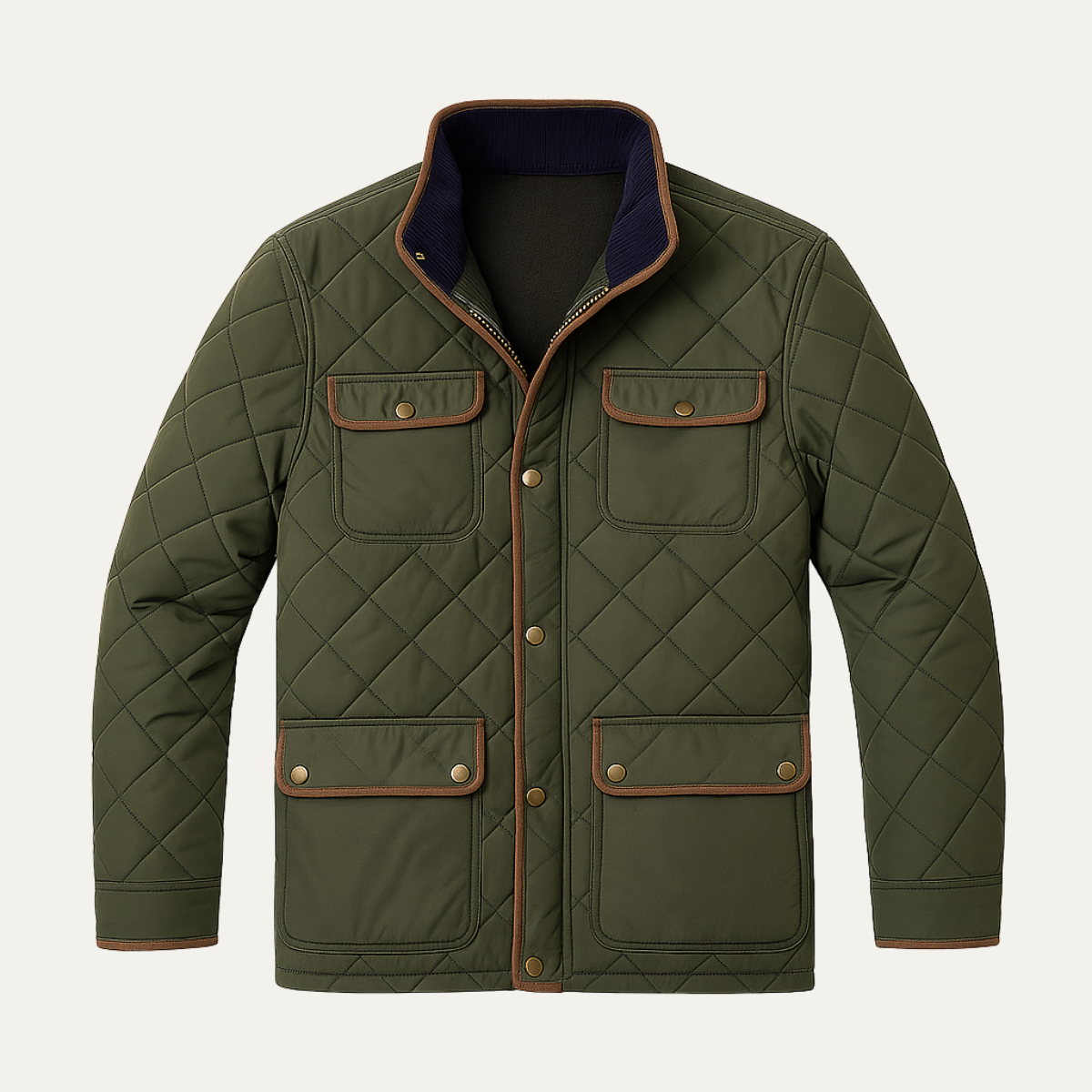 Elarova | Leichte Herrenjacke mit Rautensteppung