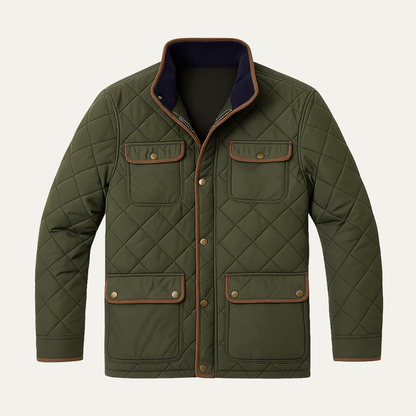 Elarova | Leichte Herrenjacke mit Rautensteppung