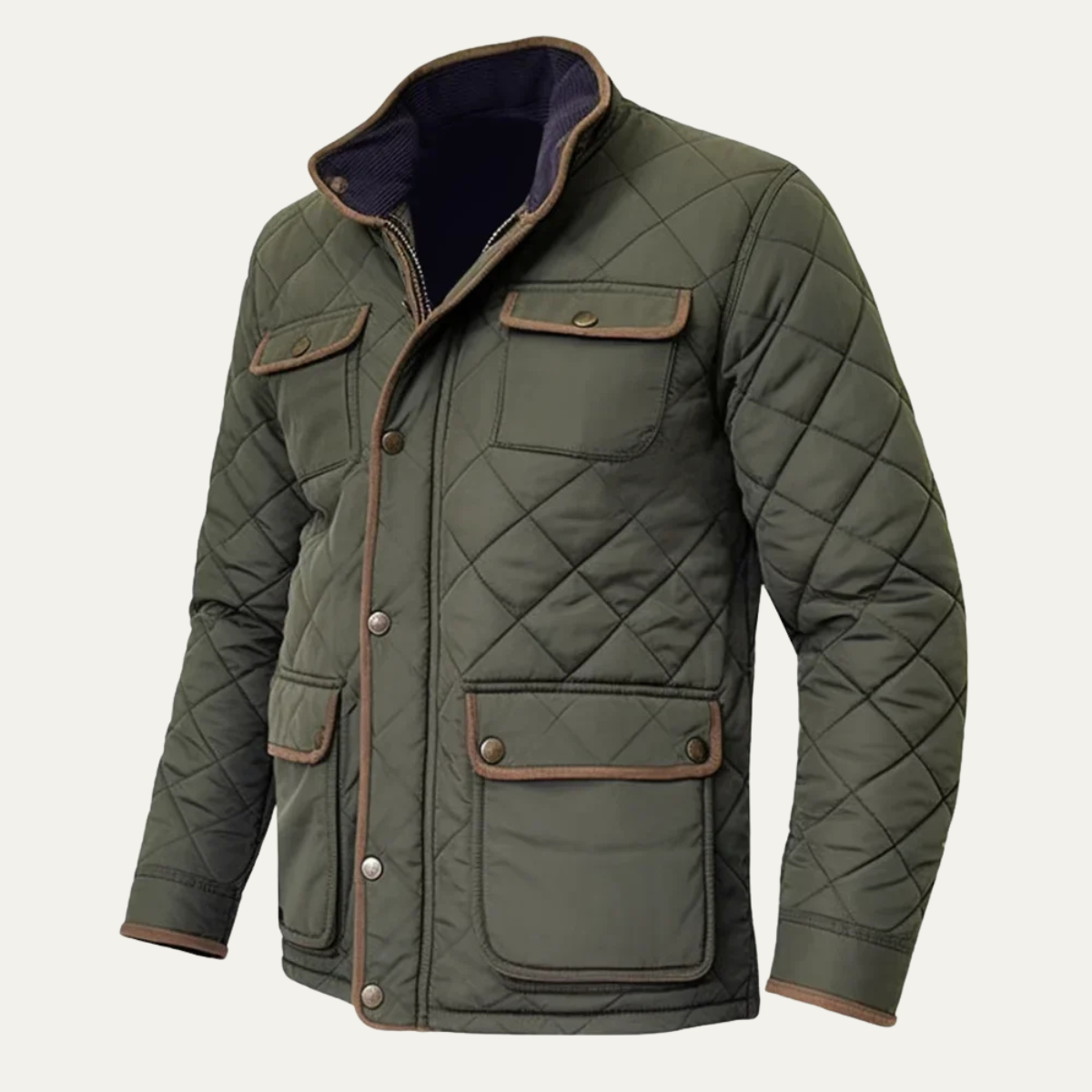 Norvielle Herren Leichte Steppjacke Rautenmuster - Norvielle