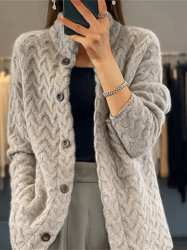 Elarova | Leichter Strick Cardigan Für Einen Entspannten Alltagsstil Für Frauen