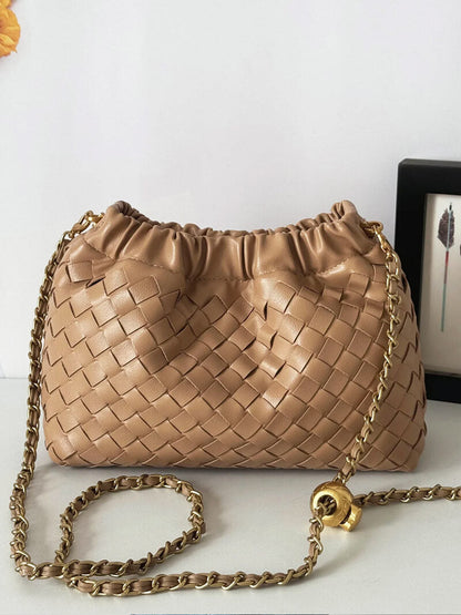 Elarova | Luxuriöse Damen Tasche Mit Goldener Kette