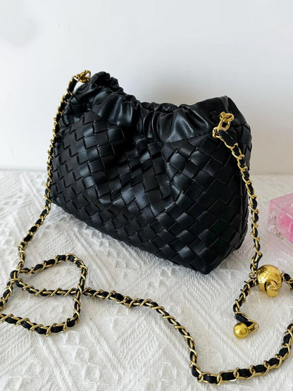 Elarova | Luxuriöse Damen Tasche Mit Goldener Kette