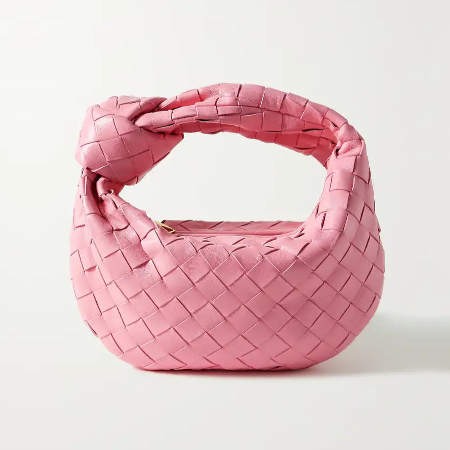 Elarova | Luxuriöse Geflochtene Handtasche Mit Knopfdetail