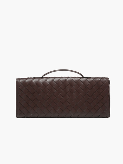 Elarova | Luxuriöse Gewebte Handtasche Mit Goldverschluss
