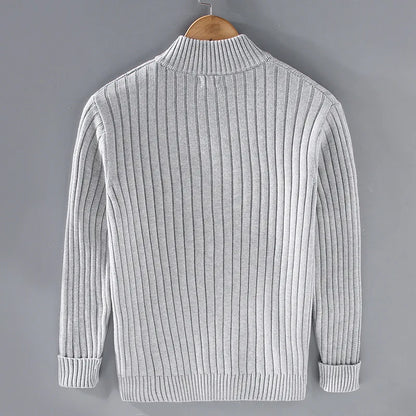 Merino Strickjacke Mit Reißverschluss Damen - Norvielle