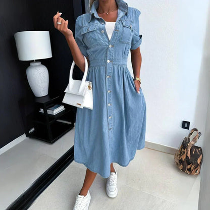 Elarova Midaxi Jeans Dress