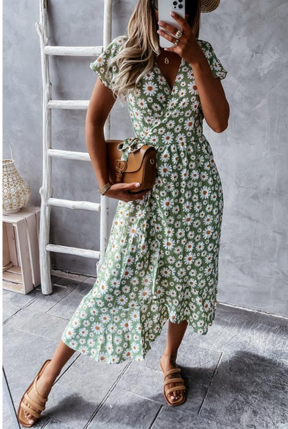 Elarova Midikleid mit lieblichen Gänseblümchen
