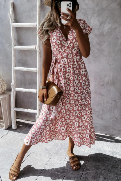 Elarova Midikleid mit lieblichen Gänseblümchen