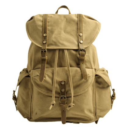 Elarova | Militär Canvas Rucksack Robust Und Zuverlässig Backpack