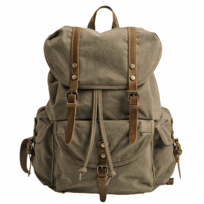 Elarova | Militär Canvas Rucksack Robust Und Zuverlässig Backpack