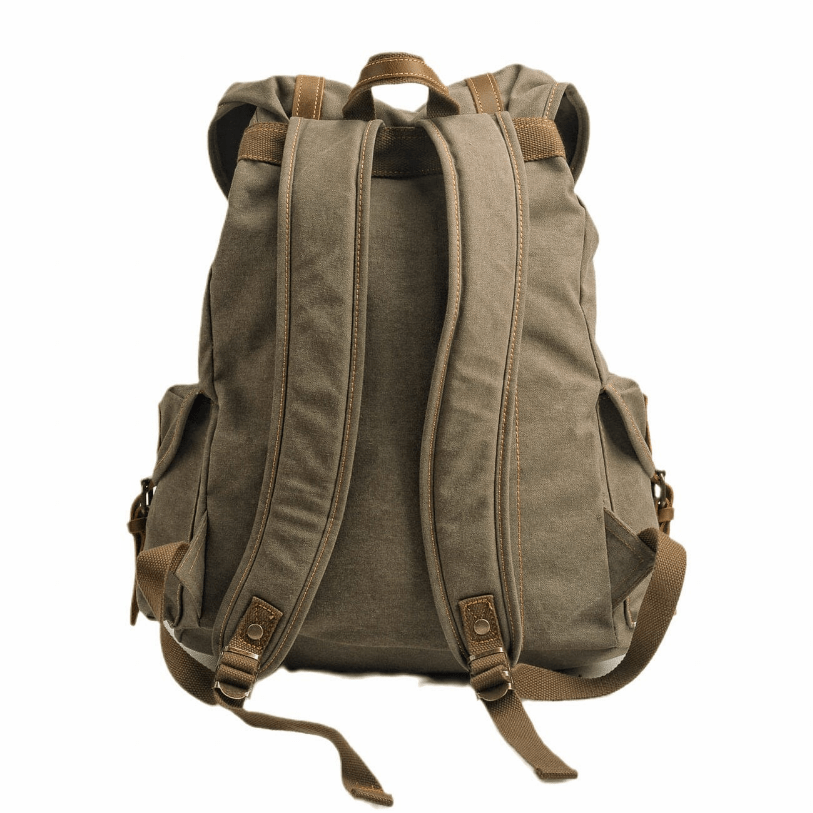 Elarova | Militär Canvas Rucksack Robust Und Zuverlässig Backpack