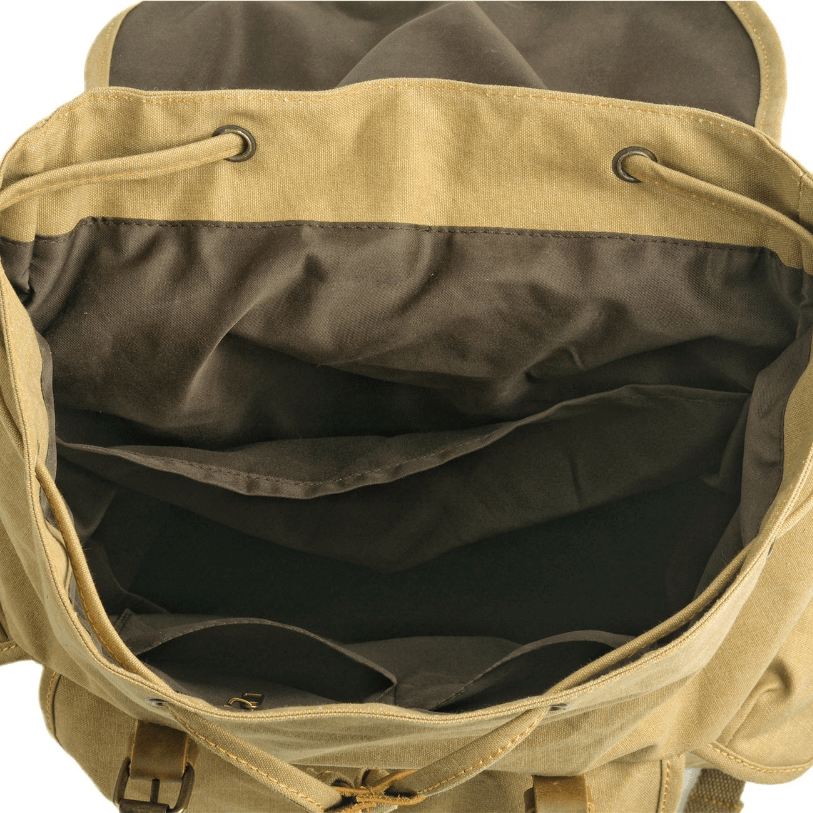 Elarova | Militär Canvas Rucksack Robust Und Zuverlässig Backpack