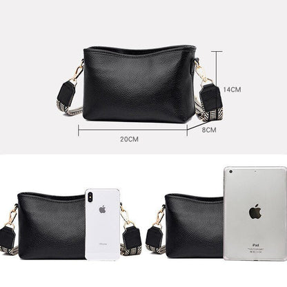Elarova | Minimalistische Leder Umhängetasche für Frauen