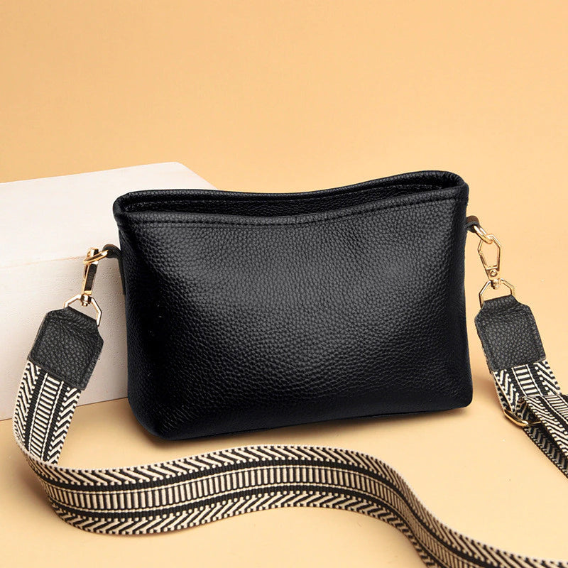 Norvielle Damen Leder Umhängetasche Minimalistisch - Norvielle