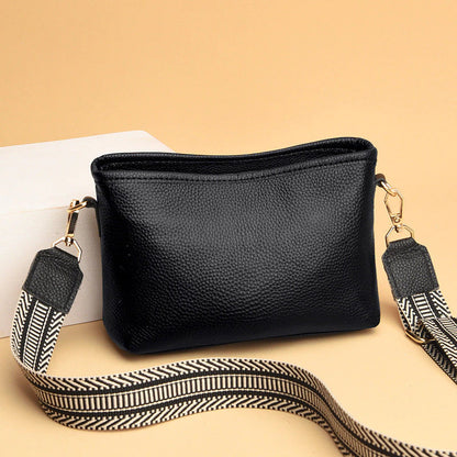 Norvielle Damen Leder Umhängetasche Minimalistisch - Norvielle