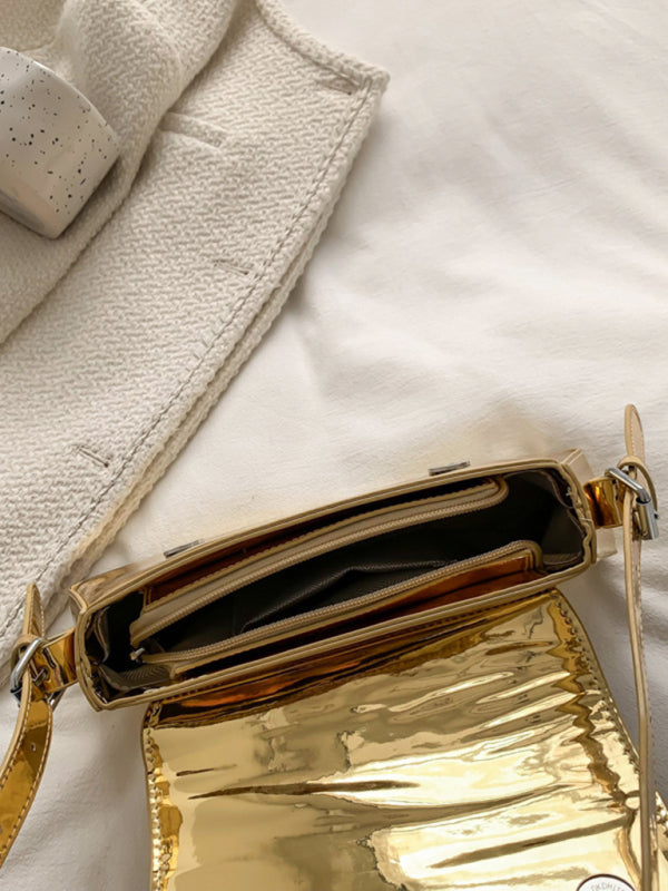 Elarova | Mode Kleine Hochglanzhandtasche
