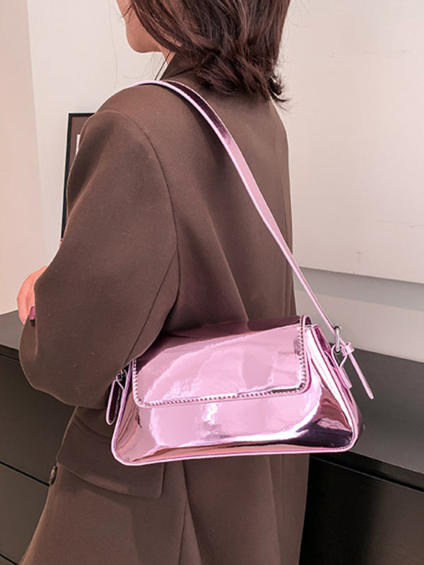 Elarova | Mode Kleine Hochglanzhandtasche