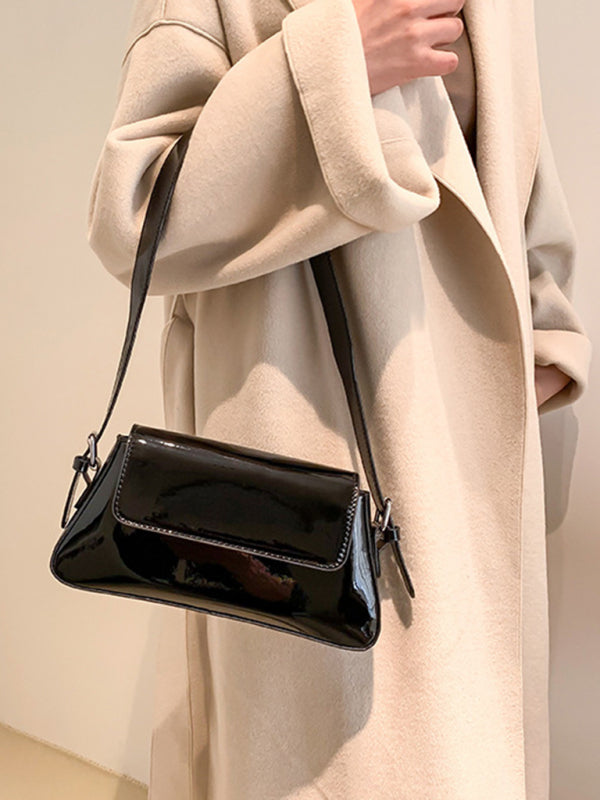 Elarova | Mode Kleine Hochglanzhandtasche